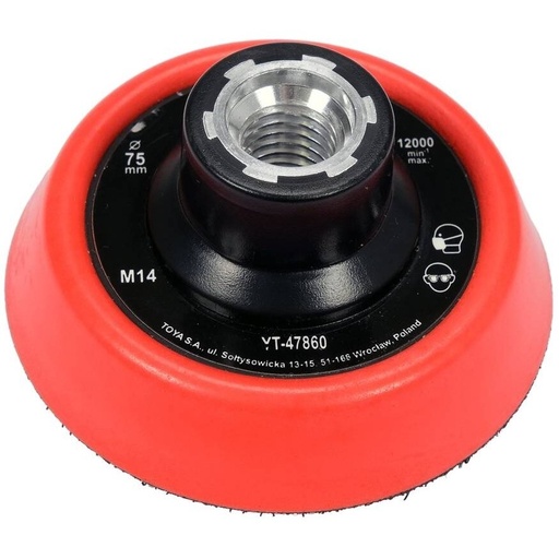 [YT47860] ⬡ Pad for polisher 75mm M14 (YT47860)