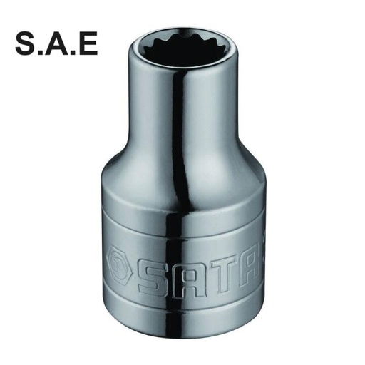 [ST13507SC] ⬡ 1/2" Dr. 12pt. Socket (S.A.E.) 11/16" (ST13507SC, SATA)