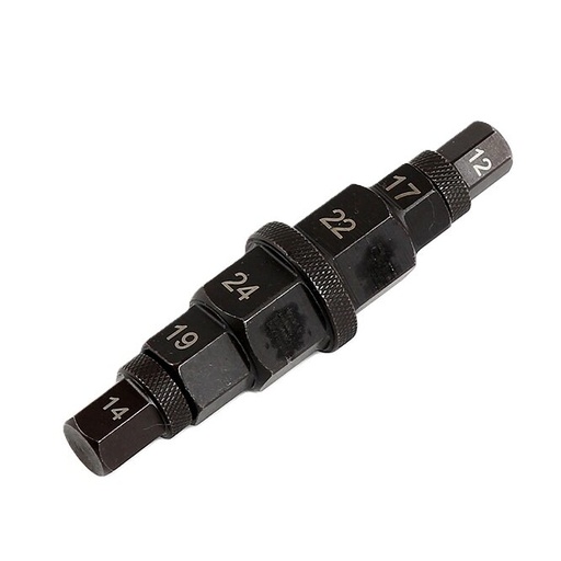 [WT04J1250] ⬡ Motorcycle spindle tool-steel 12,14,17,19,22,24mm (WT04J1250)