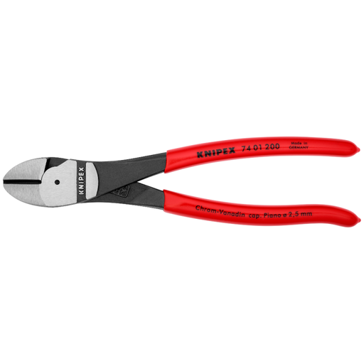 [7401200] ⬡ Sustiprintos įstrižo kirpimo replės 200 mm KNIPEX (7401200, KNIPEX)