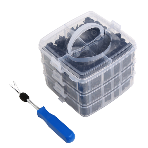 [WT01Z9481] ⬡ Plastic Push-Type Clip Assortment (620pcs) (WT01Z9481)