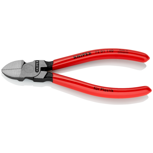 [7201140] ⬡ Diagonal cutting pliers for plastics 140mm KNIPEX (7201140, KNIPEX)