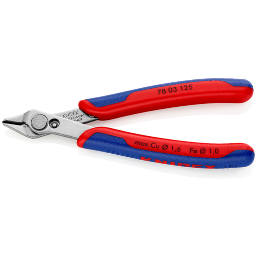 [7803125] ⬡ Precizinės elektronikos kirpimo replės 125mm KNIPEX (7803125, KNIPEX)