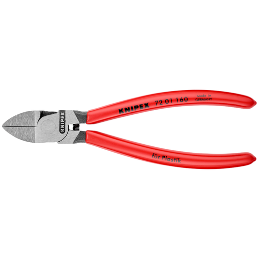[7201160] ⬡ Įstrižinio pjovimo replės plastikui 160 mm KNIPEX (7201160, KNIPEX)