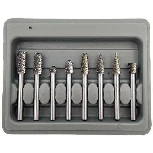 [GX608XX68] ⬡ Kietmetalio sukamųjų frezų rinkinys Ø6x8 mm 8 vnt. (GX608XX68)