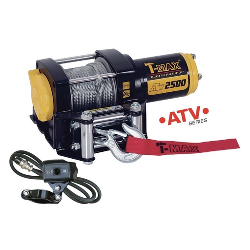 [ATWPRO2500] ⬡ Electric winch 12V 2500LBS/1134KG (wire rope) (ATWPRO2500, T-MAX)