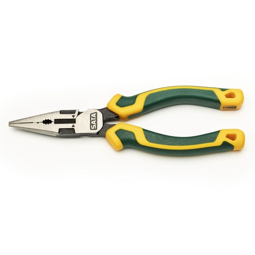 [ST70121D] ⬡ High leverage long nose combination pliers 170mm (ST70121D, SATA)