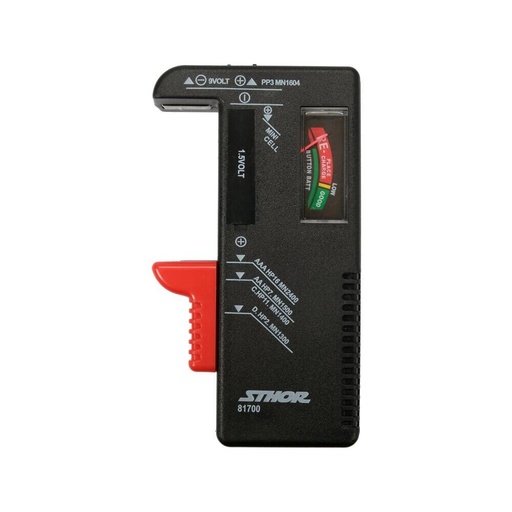 [81700] ⬡ Testeris 1.5V ir 9V baterijoms (81700)