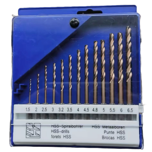 [H130CO] ⬡ Twist drill set DIN338 1/4'' 13pcs 1.5-6.5mm Cobalt (H130CO)