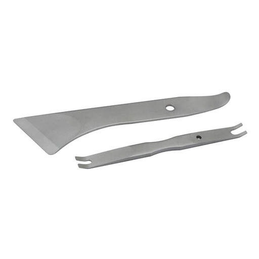 [CY0028T] ⬡ Apdailos nuėmimo metalinių laužtuvėlių su spaustukais rinkinys 2 vnt. (CY0028T, ELLIENT TOOLS)