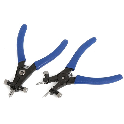[WT04J1297] ⬡ Heavy duty snap ring pliers set 2pcs with interchangeable tips 165mm (WT04J1297)