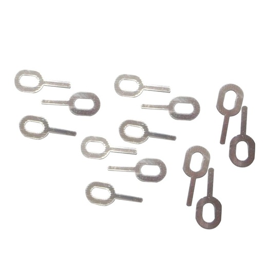 [6100PR] ⬡ Aluminum pull ring set 18pcs for spot welding machine (6100PR)