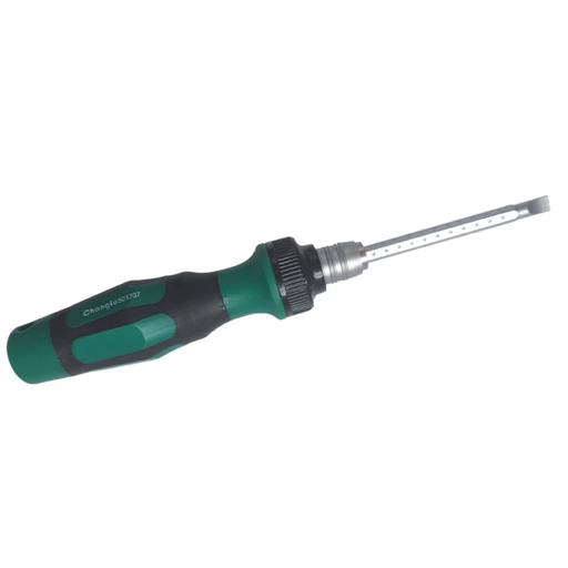 [CL501307] ⬡ Screwdriver Ratchet-type two-in-one Flat 6 x 155mm / PH2 (CL501307, CHANGLU TOOLS)