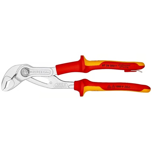 [8726250T] ⬡ Water pump pliers KNIPEX VDE Cobra 250mm (8726250T, KNIPEX)