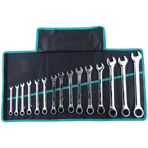 [CL403915] ⬡ Combination ratcheting wrench set 15pcs (8-24mm) (CL403915, CHANGLU TOOLS)