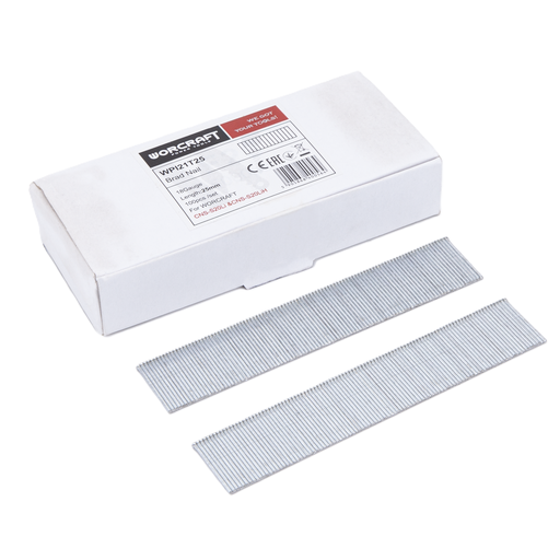 [CNSS20WPI21T25] ⬡ Nails 25mm for combined nailer CNS-S20LiH gauge 18 (100pcs) (CNSS20WPI21T25, WORCRAFT)