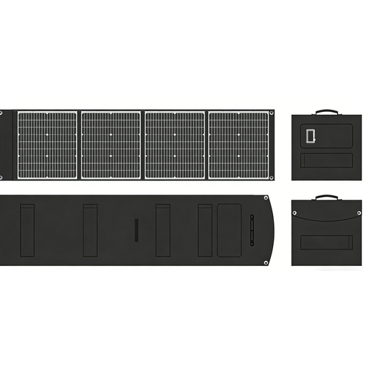 [WT200W] ⬡ Salokāms saules panelis 200W ar XT60 4in1 kabeli (WT200W)