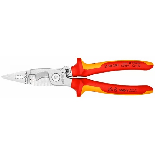 [1396200] ⬡ Pliers for electrical installation VDE 200mm KNIPEX (1396200, KNIPEX)