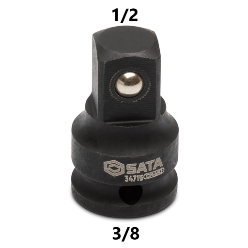 [ST34715SC] ⬡ Smūginis adapteris 3/8" 3/8'' – 1/2'' (ST34715SC, SATA)