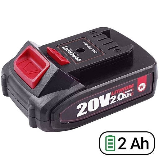 [CLB20V20T] ⬡ Battery for cordless tools WORCRAFT 20V 2.0Ah LI-ION (CLB20V20T, WORCRAFT)