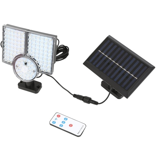 [K0312] ⬡ Saulės energijos sieninis šviestuvas su judesio / dienos šviesos jutikliu 22,4 W 6000K LED (K0312)