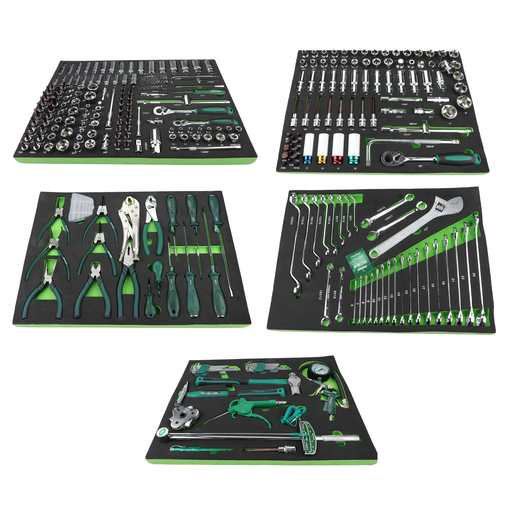 [CL1068012345] ⬡ Įrankių rinkinys komplektas į spintelę 330vnt. (5 padėklai) (CL1068012345, CHANGLU TOOLS)