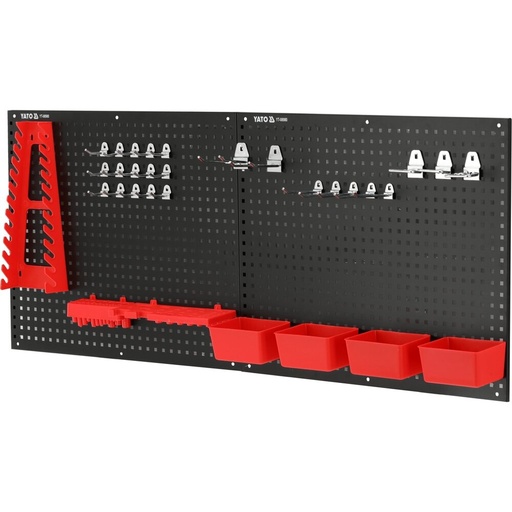 [YT08980] ⬡ Metal tool board with containers and handles set 34pcs (YT08980, YATO)