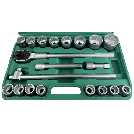 [CL103412] ⬡ Ilgų galvučių rinkinys 3/4" 21 vnt. (19-50 mm) 12-briaunės (CL103412, CHANGLU TOOLS)