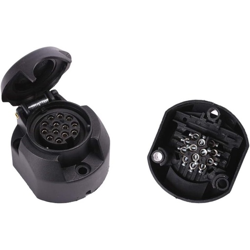 [KR3008] ⬡ 13-pins plastic socket round (KR3008)