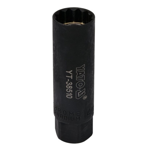 [YT38510] ⬡ 3/8" Dr. Spark plug socket 14mm (thin wall)(12pt) (YT38510, YATO)