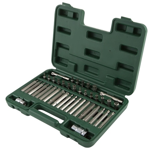 [ST09327] ⬡ Atsuktuvo antgalių rinkinys 42 vnt. (IMBUS, TORX, SPLINE) (ST09327, SATA)