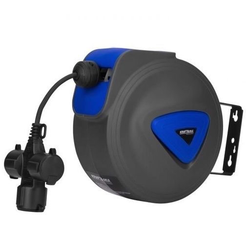 [KD4045] ⬡ Cable reel with auto-retraction 10m 3Gx1.5mm 250V (KD4045)