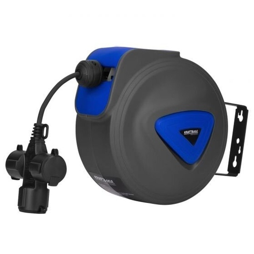 [KD4046] ⬡ Cable reel with auto-retraction 15m 3Gx1.5mm 250V (KD4046)