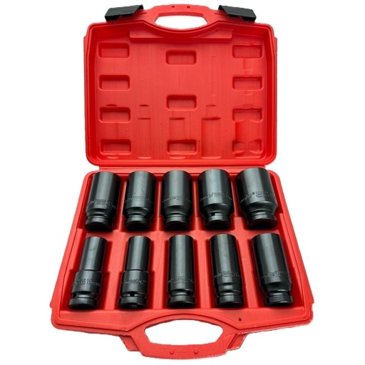 [CL101001] ⬡ 3/4" Dr. Deep impact socket set 10pcs (19-41mm) (CL101001, CHANGLU TOOLS)