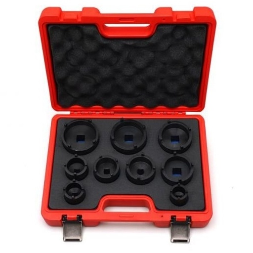 [KD12536] ⬡ Inside tooth groove bearing lock nut socket set 9 pcs KM4-KM12 (KD12536)