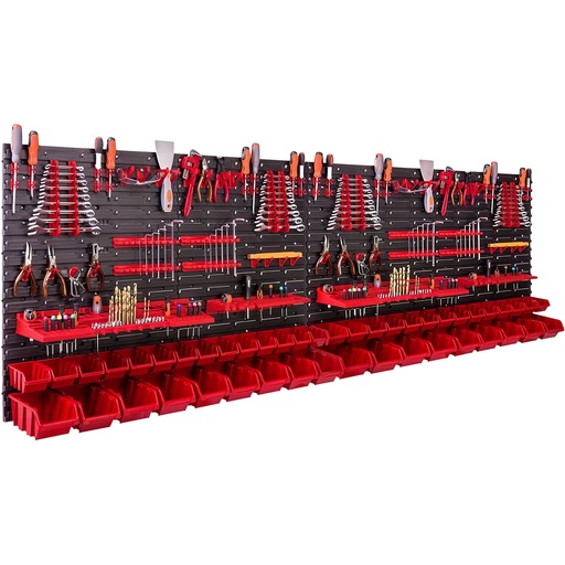 [WT01Y0276] ⬡ PVC tool board with containers and handles set 122pcs (WT01Y0276)