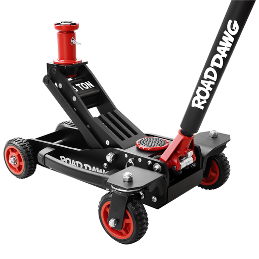 [T830007PDL] ⬡ Bekelės domkratas 3 t su dideliais ratais (T830007PDL, TONGRUN)
