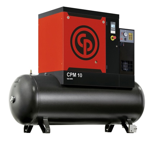 [4152022993] Rotary Screw Air Compressor with Air Receiver and Air Dryer CPM 10 270 D, Chicago Pneumatic (4152022993, CHICAGO PNEUMATIC)