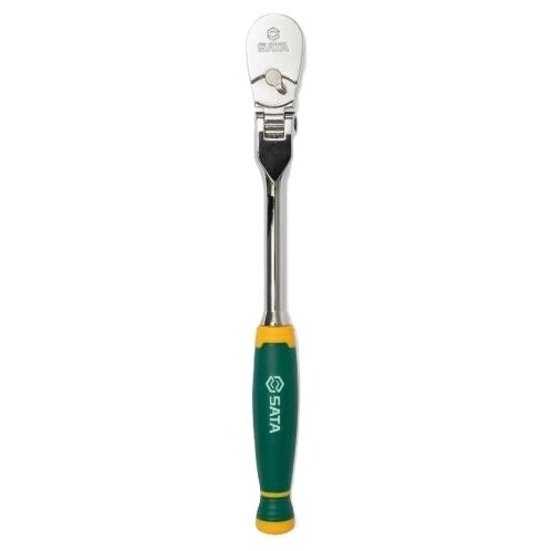 [ST11971F] ⬡ 1/4" Dr. Flexible quick-release ratchet (tear drop), cushion grip 72 teeth (ST11971F, SATA)
