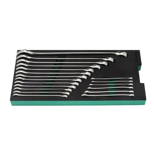 [ST09008G] ⬡ Tray. Combination wrench set 19pcs (ST09008G, SATA)