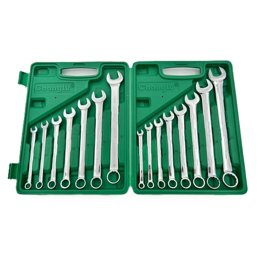 [CL401315] ⬡ Kombinuotų raktų rinkinys 15 vnt. (8-24 mm) (BMC) (CL401315, CHANGLU TOOLS)