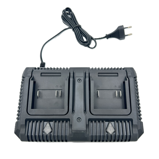 [DC20M2T] ⬡ Li-Ion dvigubas įkroviklis TROM 20V akumuliatoriui (DC20M2T)