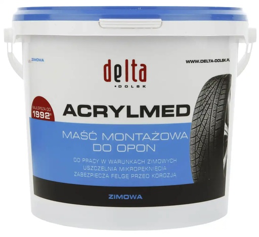 [08-00-90] ᴿᴰ Padangų montavimo pasta DELTA Acrylmed, žieminė, mėlyna, 4 kg (08-00-90, REDATS)