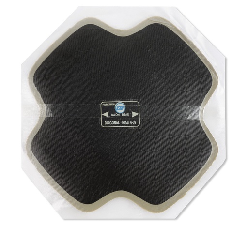 [02-01-75] ᴿᴰ Bias tyre patch TIRSO GOMEZ 6-09, 228 mm, 1 pc (02-01-75, TIRSO GOMEZ)