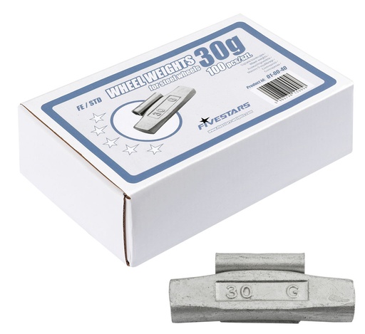 [01-00-40] ᴿᴰ Uzsitami FE atsvari FIVE STARS 30 g, tērauda diskiem (01-00-40, FIVE STARS)