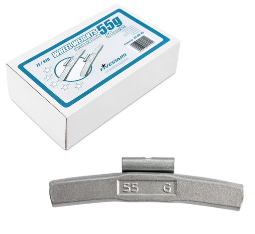 [01-00-45] ᴿᴰ Uzsitami FE atsvari FIVE STARS 55 g, tērauda diskiem (01-00-45, FIVE STARS)