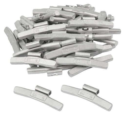 [01-00-56] ᴿᴰ Clip-on FE weights FIVE STARS 50 g, for ALU rims, 50 pcs (01-00-56, FIVE STARS)