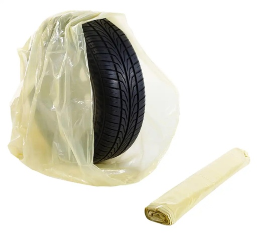[04-01-11] ᴿᴰ Padangų saugojimo maišai, geltoni, LDPE 52 cm, 10 vnt. (04-01-11, REDATS)