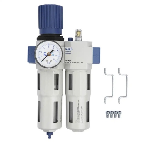 [05-00-41] ᴿᴰ Air pressure regulator with water separator and lubricator 3/4" MIDI RQS (05-00-41, REDATS)