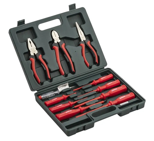 [07-00-66] ᴿᴰ Insulated screwdrivers flat/transverse + pliers Mannesmann 11el. (07-00-66, MANNESMANN)